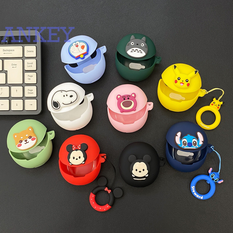 for OPPO Enco Air3 Air3s Case Protective silicone Cute Cartoon Covers Bluetooth Earphone Shell Headphone Portable