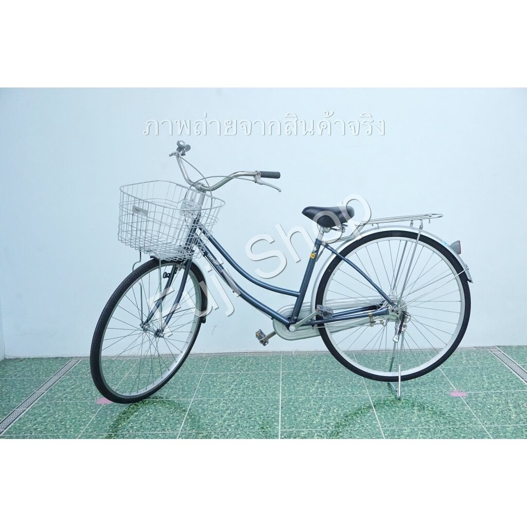 จักรยานแม่บ้านญี่ปุ่น - ล้อ 27 นิ้ว - ไม่มีเกียร์ - สีน้ำเงิน [จักรยานมือสอง]