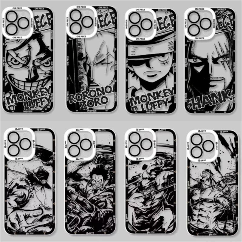 เคสมือถือ แบบนิ่ม ลายการ์ตูนอนิเมะวันพีช สําหรับ Redmi Note 13 Pro Max 4G 5G Note 12s 11s 10s 10 11 12 Pro Plus 12C