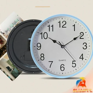 B.F นาฬิกาแขวนทรงกลม นาฬิกาเดินเงียบ เรียบง่ายและมีสไตล์ wall clock