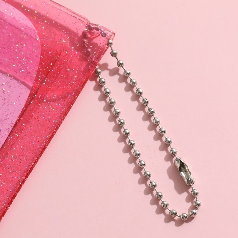 Sfse- กดกระเป๋าใส่เหรียญปุ่ม - อเนกประสงค์ - กระเป๋าเก็บกลิตเตอร์ - Pvc - แบบพกพา - กันน้ํา - ที่ใส่บัตรเครดิต ID - Mini - กระเป๋าจัดระเบียบแบบใส