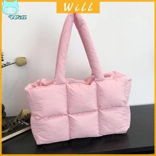 【จัดส่งในพื้นที่】กระเป๋าถือ กระเป๋าสะพายไหล่ ขนาดใหญ่ จุของได้เยอะ ทรงโท้ท ลายก้อนเมฆ สําหรับสตรี