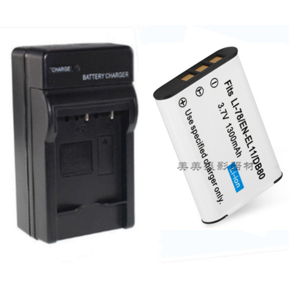 EN-EL11 เหมาะสําหรับ Nikon Coolpix S01 S02 S550 S560 แบตเตอรี่กล้อง + เครื่องชาร์จ