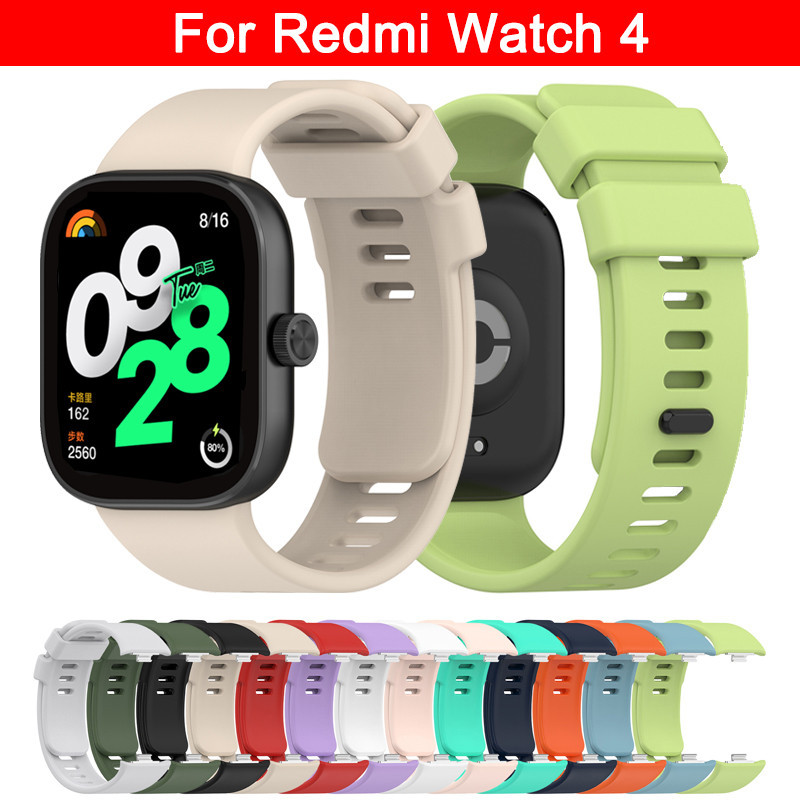 สายรัดข้อมือซิลิโคนอ่อนสำหรับ Redmi Watch 4 5 6