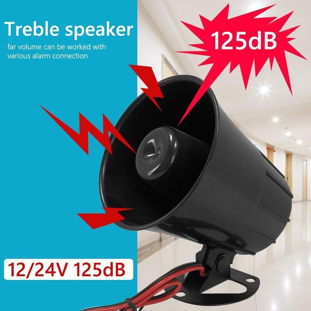 [Yoblely.th] ไซเรนเตือนภัยดัง 125dB สําหรับรถยนต์ รถจักรยานยนต์ รถบรรทุก 12V 24V