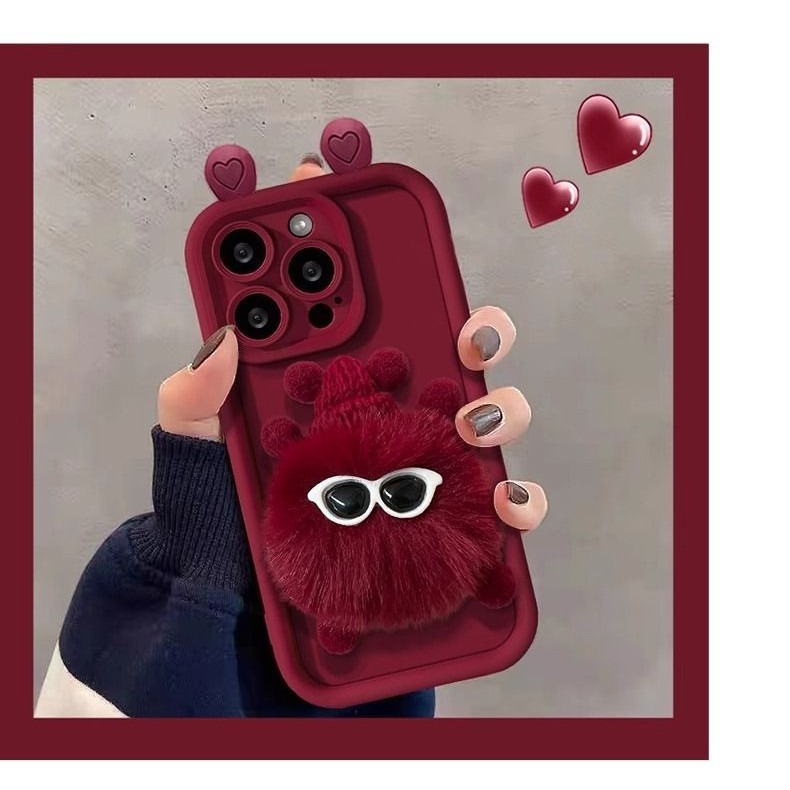 เคสโทรศัพท์มือถือ ลายไข่เจียว สีแดง สําหรับ IPhone 11 12 Pro Max X XR XS Max SE 7 Plus 8 Plus 13 Pro Max 14 15 Pro Max