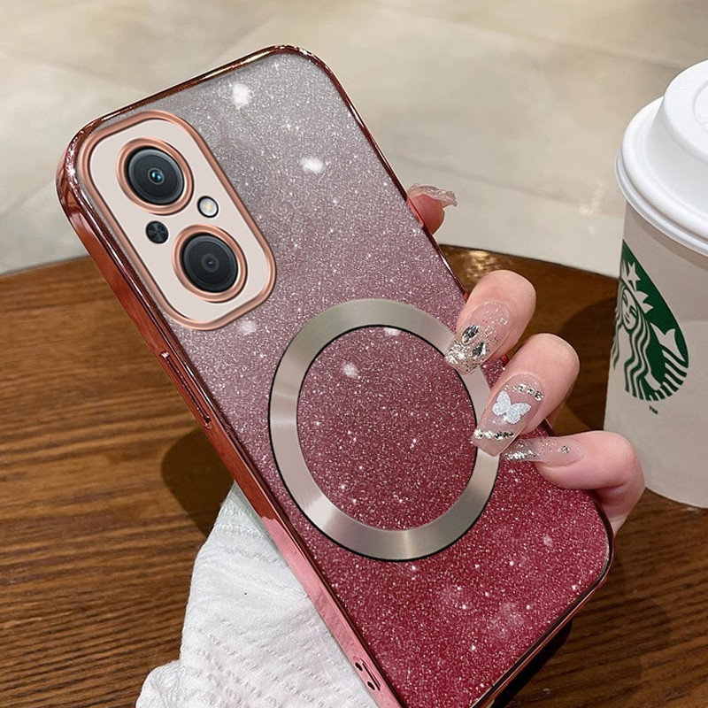 เคสโทรศัพท์มือถือ ซิลิโคนนิ่ม ใส กันกระแทก พร้อมที่ชาร์จแม่เหล็กไร้สาย สําหรับ OPPO RENO 7Z 5G RENO 7 Z 5G Reno7 Z 5G Reno8 Z 5G A96 5G