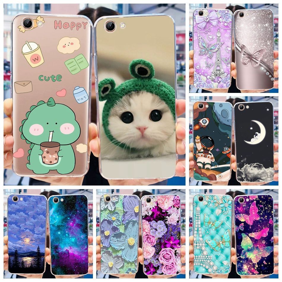 Vivo Y71 Y71i Y71A 1724 1801 1801i เคสโทรศัพท์ซิลิโคน TPU ใส แบบนิ่ม ลายไดโนเสาร์น่ารัก