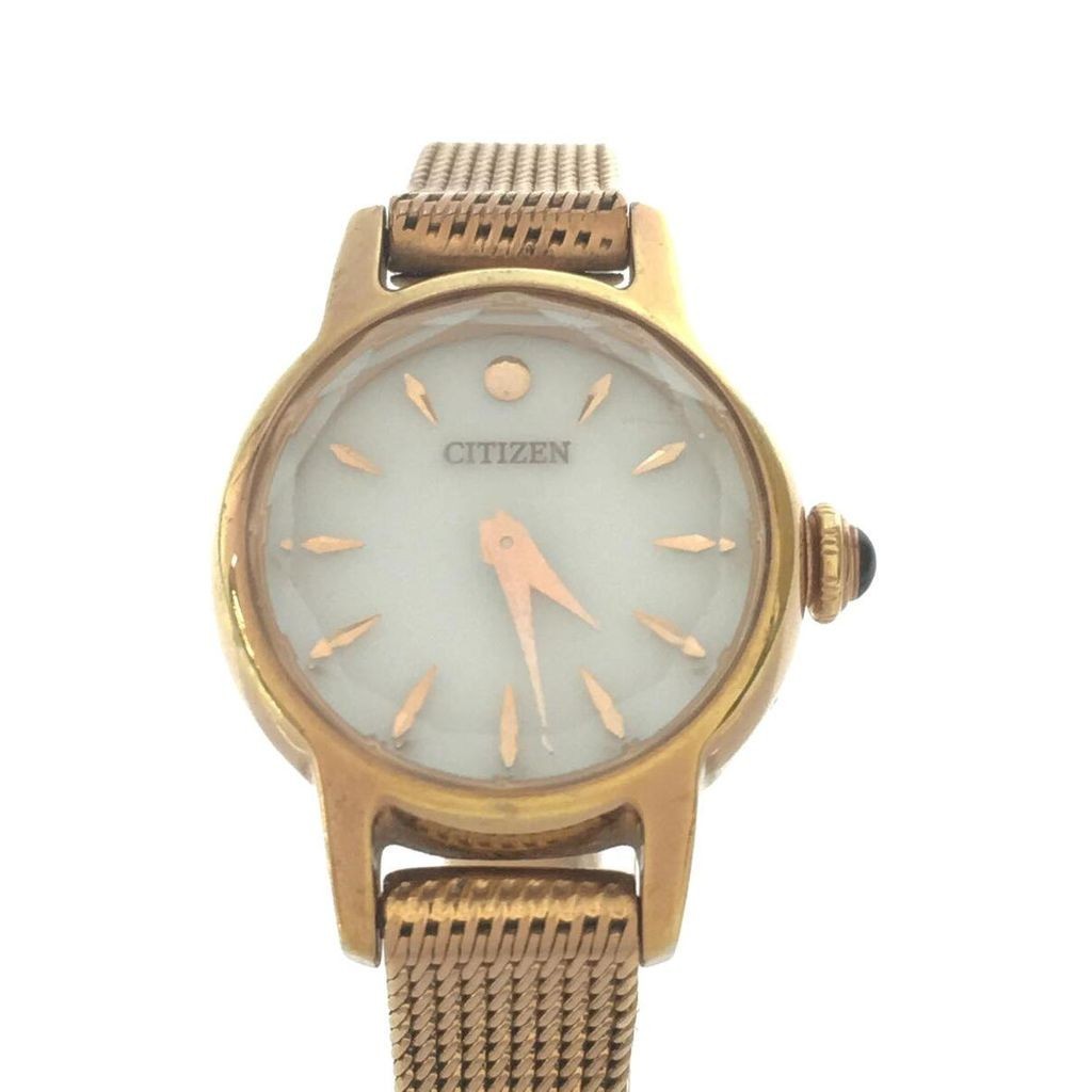 Citizen I Wrist Watch gold white Women Direct from Japan Secondhand