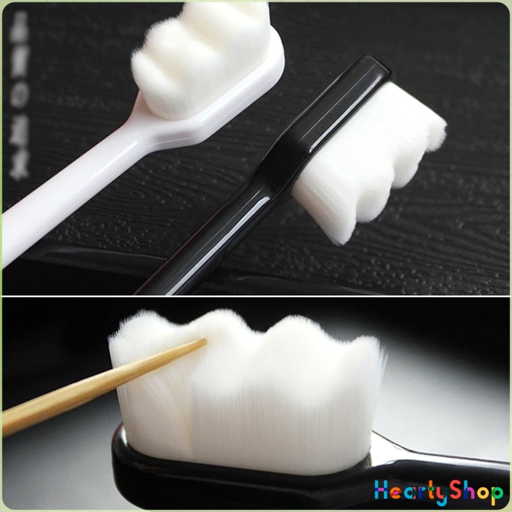 HeartyShop ไม้แปรงสีฟันญี่ปุ่นเส้นใย 20,000 เส้นขนนุ่ม ไม้แปรงฟัน นุ่มดุจกำมะหยี่ Nano Toothbrushes