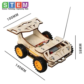 T-M77 ชุดประกอบไม้ รถบังคับ รีโมท Remote Control Racing Car Wooden Kit STEM Education ของเล่นเสริมทักษะ เสริมพัฒนาการ...