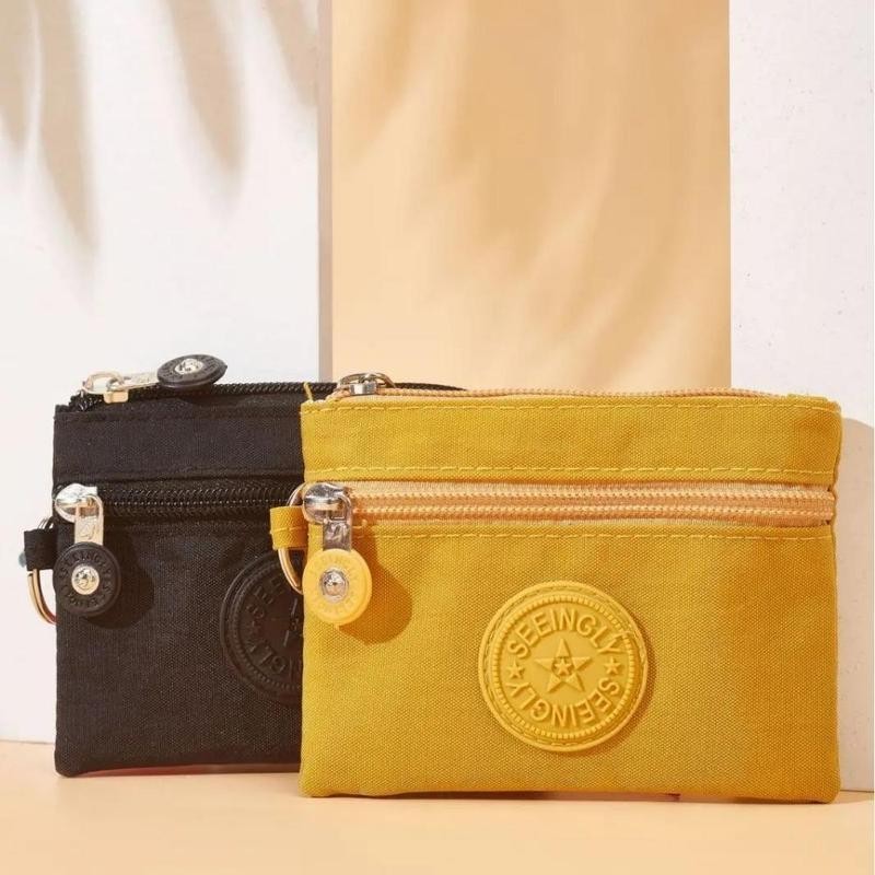 【พร้อมส่ง】miss bag fashion กระเป๋ามินิใหม่มีซิปสองอันแบบพกพา กระเป๋าสตางค์หญิงกระเป๋าโทรศัพท์มือถือ