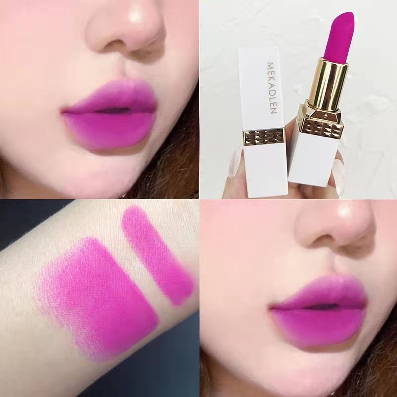 ลิปสติก สีม่วง ดอกกุหลาบ สีม่วง องุ่น สีม่วง สีแดง สีชมพู สําหรับแต่งหน้า