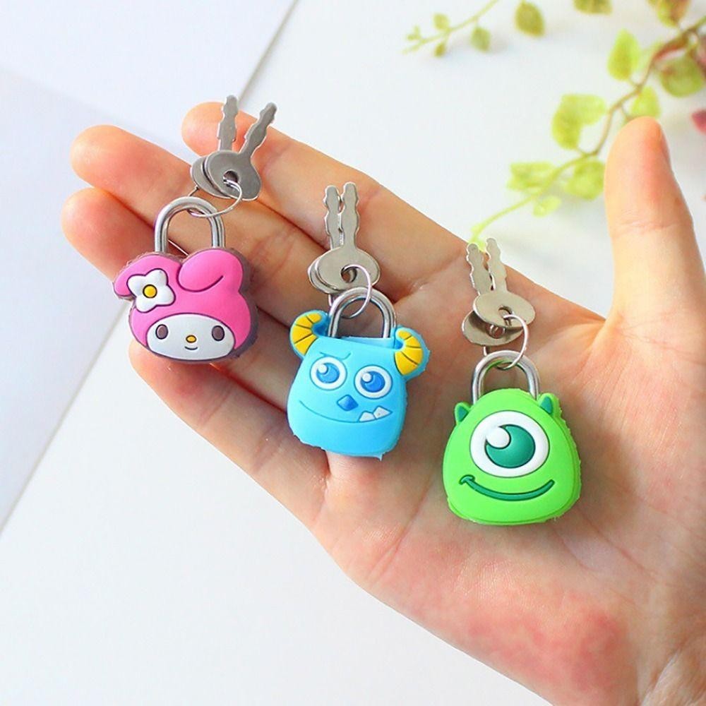 Nicesi กุญแจล็อคกระเป๋าเดินทาง แบบโลหะ ขนาดเล็ก ลายการ์ตูน Stitch สําหรับหอพักนักเรียน จํานวน 1 ชิ้น
