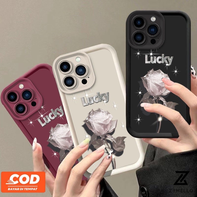 เคสโทรศัพท์มือถือ TPU กันกระแทก ลายดอกกุหลาบสีขาว สําหรับ OPPO A79 A38 A18 A17 A57 2022 4G A78 A58 A7 A5S A12