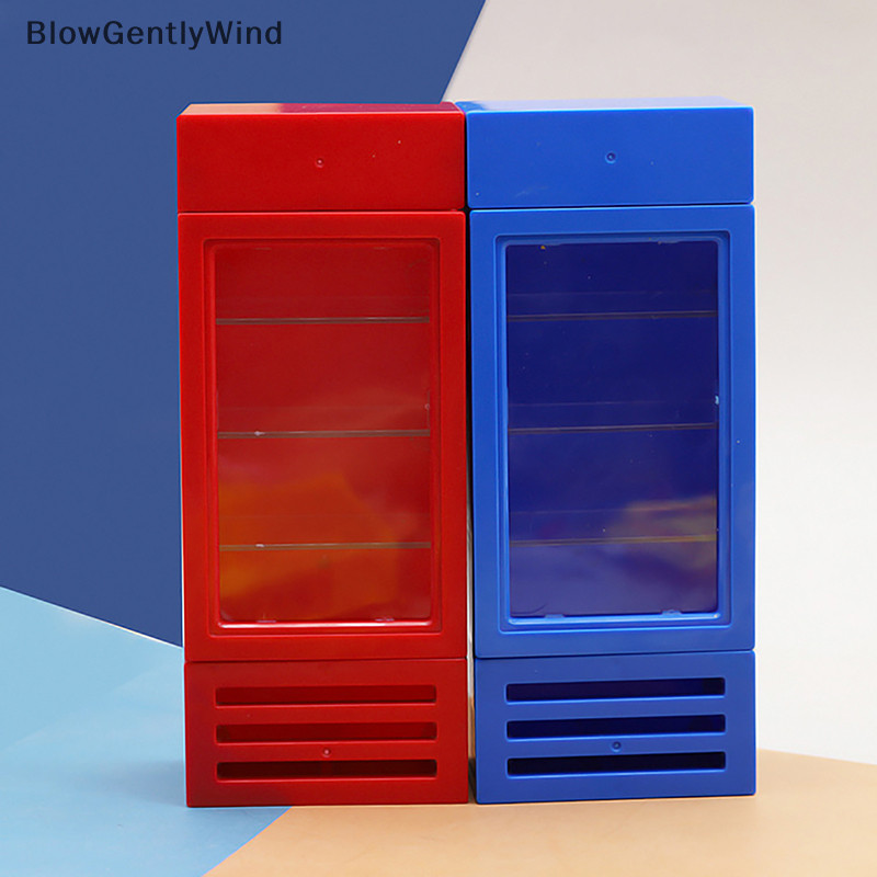 Blowgentlywind ตู้เย็น ช่องแช่แข็ง ขนาดเล็ก 1:12 อุปกรณ์เสริม สําหรับตกแต่งบ้านตุ๊กตา 1 ชิ้น BGW
