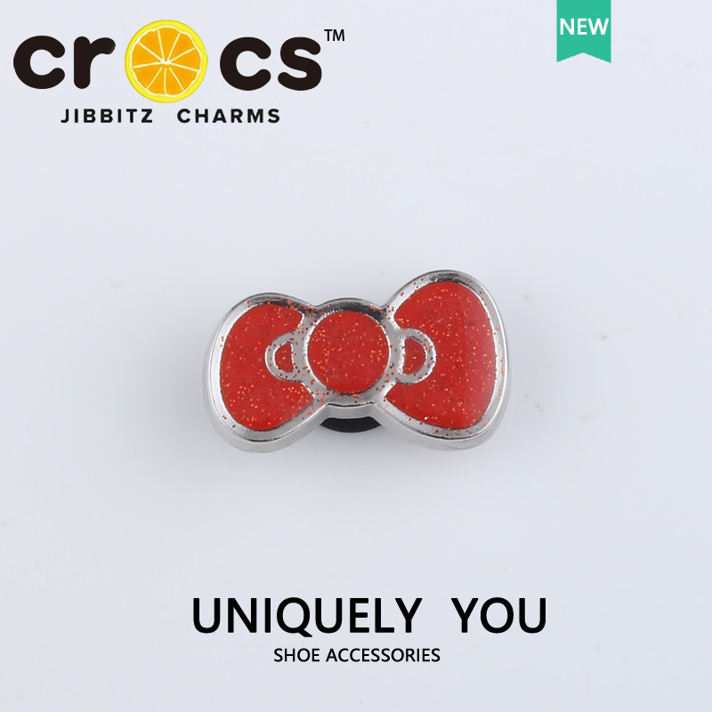 JIBBITZ cross charms ตัวติดรองเท้า โบว์น่ารัก ตัวติดรองเท้า cross