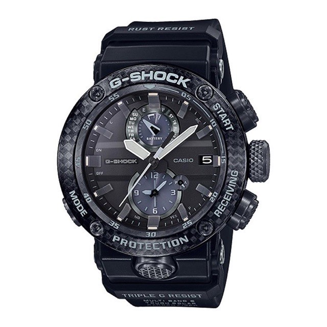 G-SHOCK GWR ประกัน 1 ปีเต็ม Casio G-Shock นาฬิกาข้อมือผู้ชาย สายเรซิ่น สีดำ