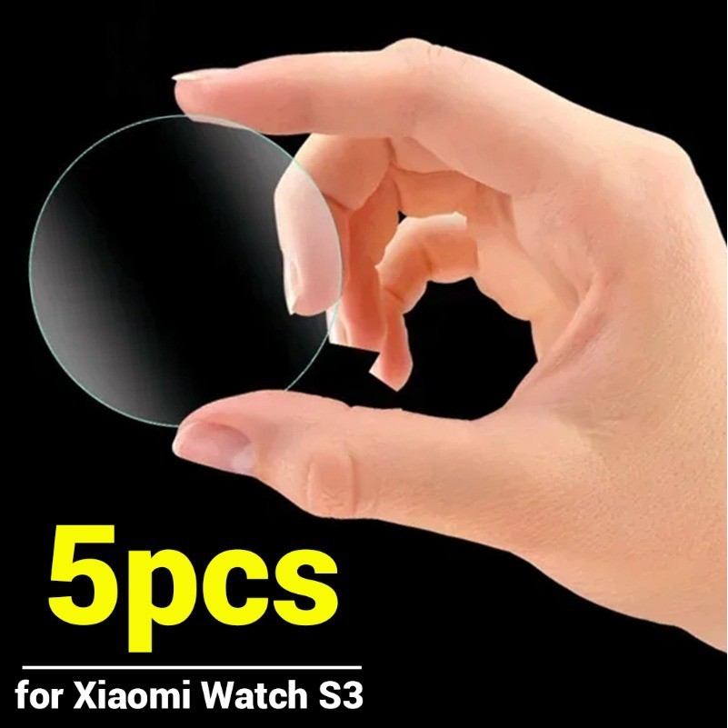 ฟิล์มกระจกนิรภัยกันรอยหน้าจอ กันรอยขีดข่วน สําหรับ Xiaomi Mi Watch S3 Xiaomi Watch S3 1 5 ชิ้น
