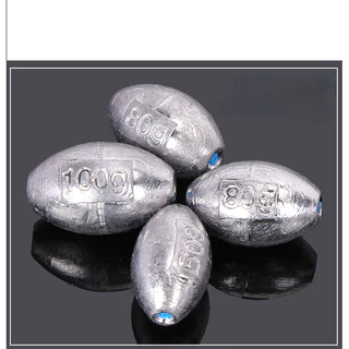 F034 ตะกั่วตกปลาแกนพลาสติก ตะกั่วทรงมะกอก, ทุ่นหนัก อุปกรณ์ตกปลา สินค้ามีพร้อมส่ง
