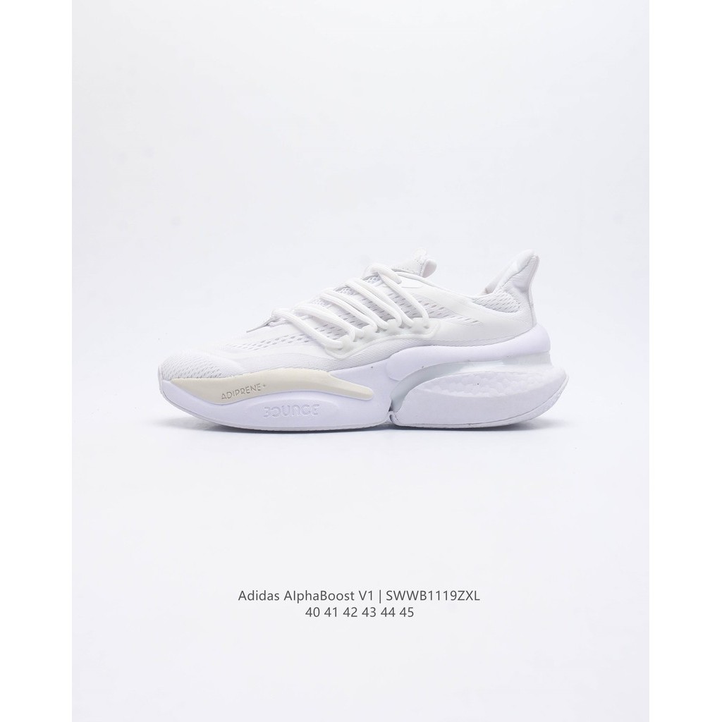 Adidas AlphaBoost V1 Running Shoes Special Series Knitted Face Sports Casual Sneakers รองเท้าผ้าใบผู