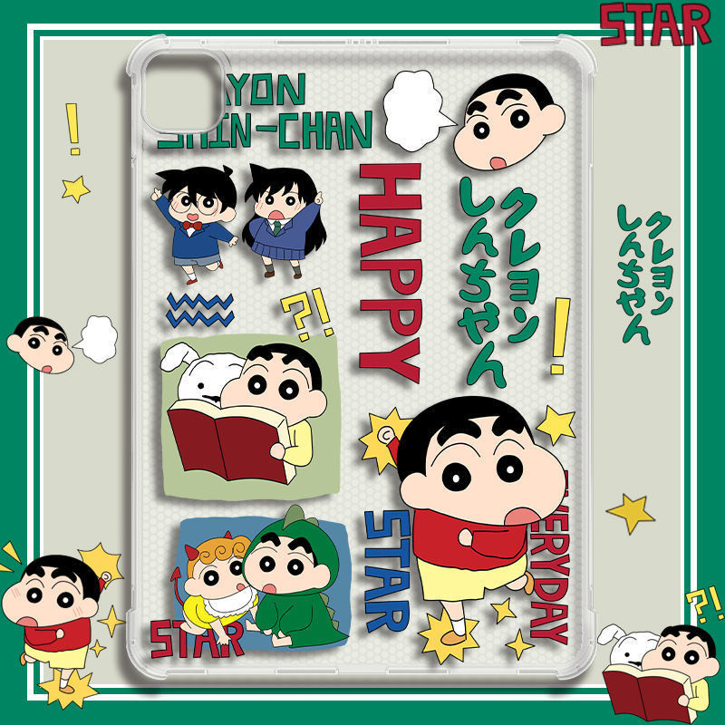[iPad Air 5] เคส TPU กันกระแทก ลายการ์ตูนชินจัง สําหรับ iPad gen9 gen8 gen7 Air4 Pro11