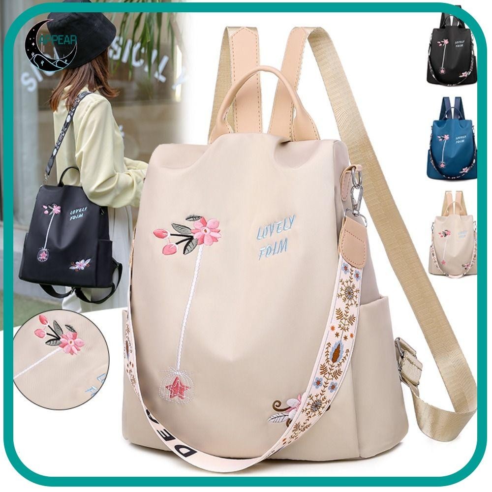 Appear กระเป๋าถือ กระเป๋าสะพายไหล่ กระเป๋านักเรียน พิมพ์ลาย ขนาดใหญ่ ลําลอง ป้องกันการโจรกรรม สําหรับผู้หญิง