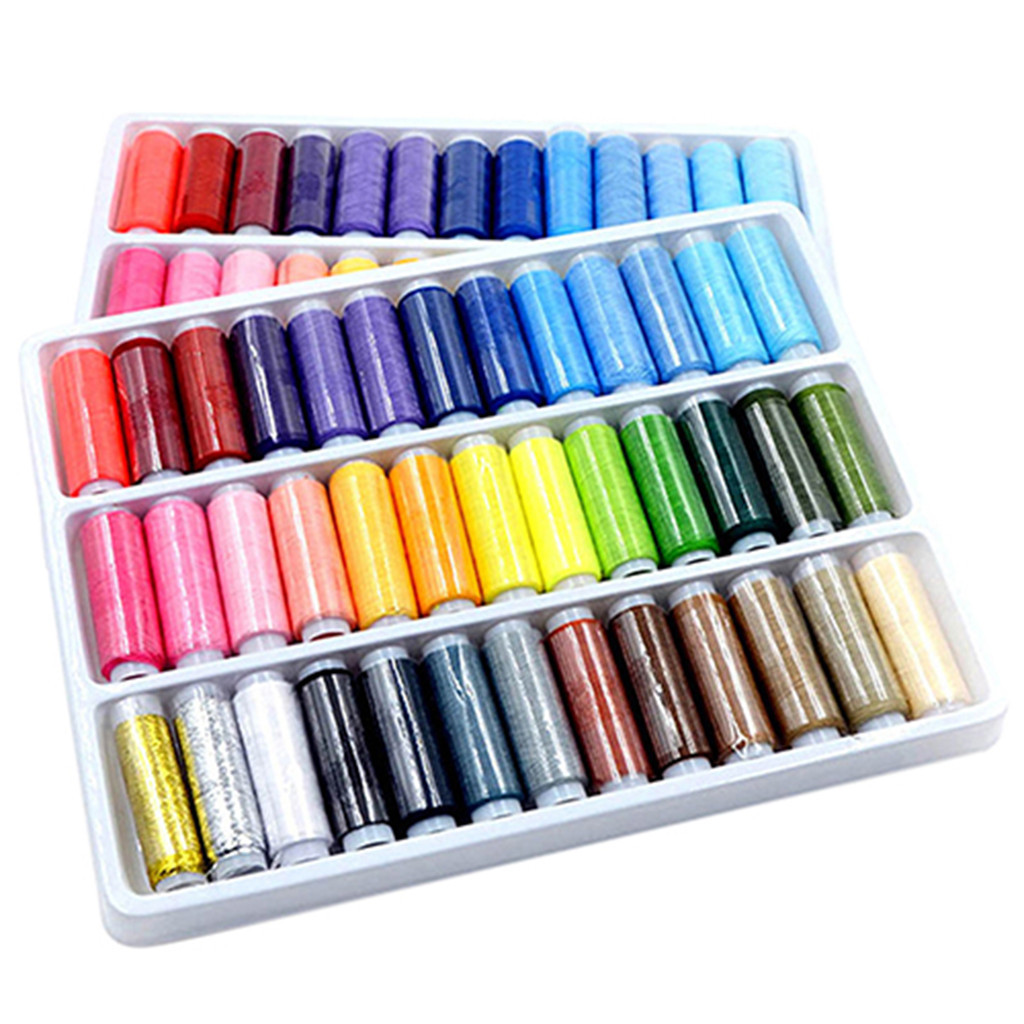 ด้ายโพลีเอสเตอร์ คละสี สําหรับเย็บผ้า 39 ชิ้น