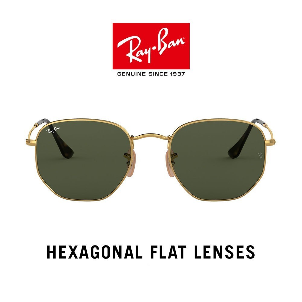 ใหม่ แว่นตากันแดด ทรงหกเหลี่ยม R-baysunglasses-rb3548n 001 LX59