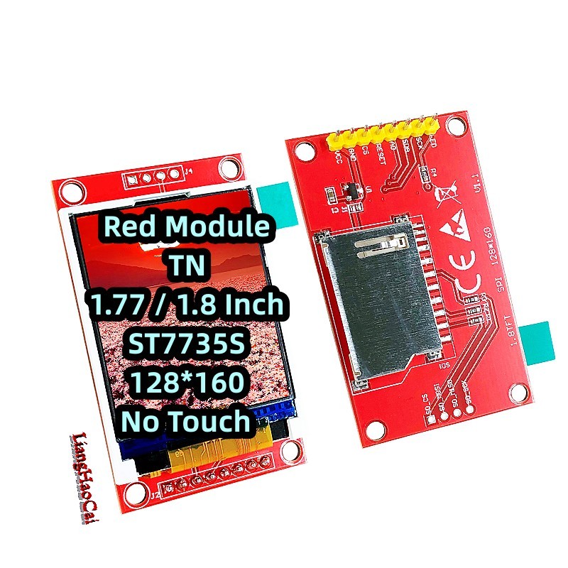 Good Sale 1.77 Inch Red Module No Touch 128*160 SPI Serial ST7735S