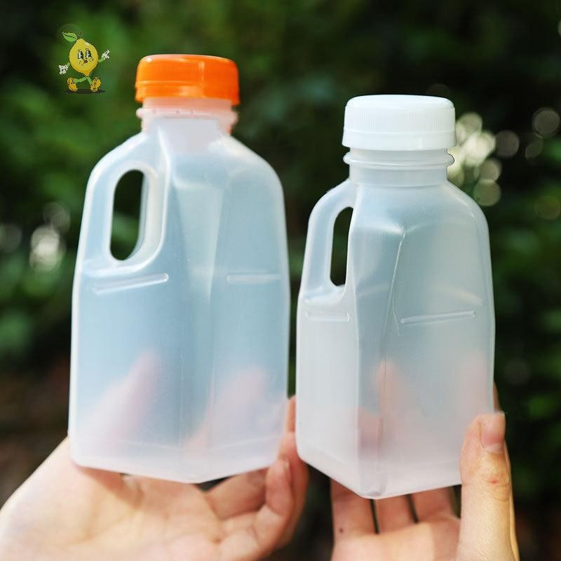 [mozh] 1pc 320/500ml โปร่งใสเด็กขวดน้ําพลาสติกขวดน้ํา PET นมเครื่องดื่มขวดพร้อมฝาปิด Camping Hiking Drinkware [TH]