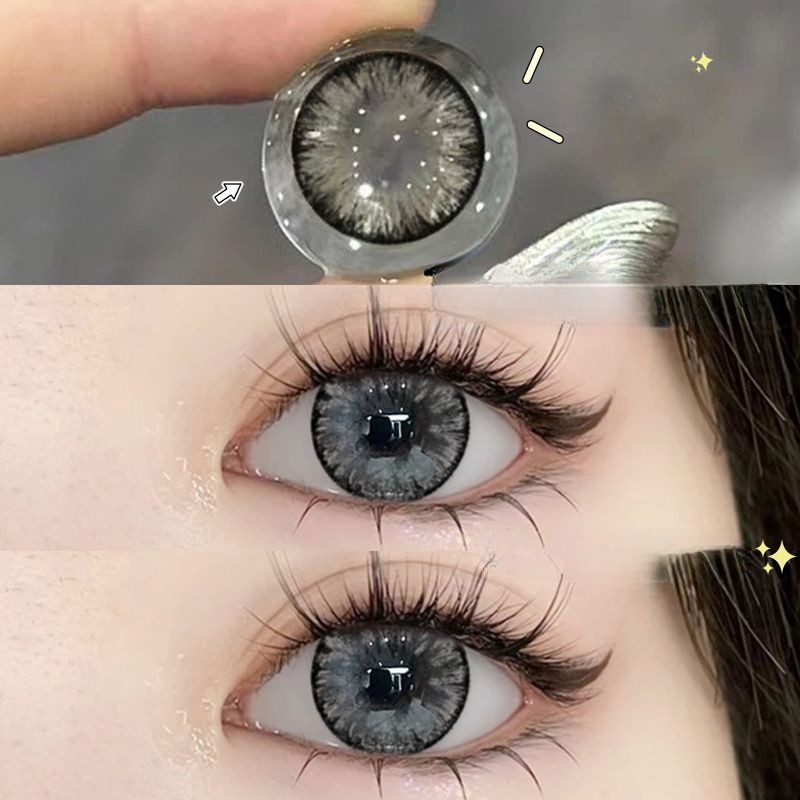 (COD)100 ~-600 คอนแทคเลนส์สีครึ่งปีโยนคอนแทคเลนส์คอนแทคเลนส์คอนแทคเลนส์สายตาสั้น 14.0 mm/14.5 mm 056