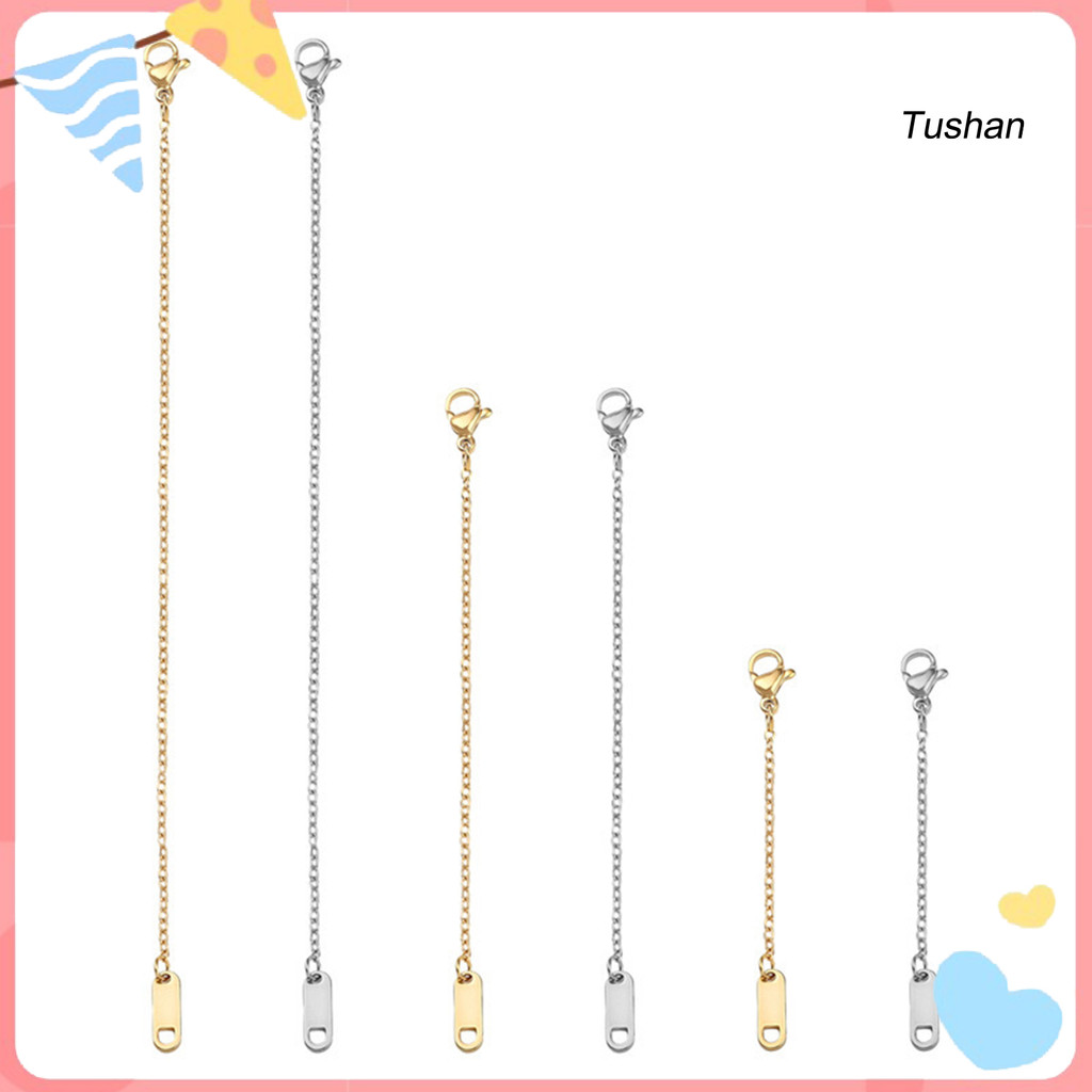 [Ts] 6 ชิ้นสร้อยข้อมือสร้อยคอขยายโซ่กุ้งก้ามกรามคลิป DIY เครื่องประดับหัตถกรรมอุปกรณ์เสริมสแตนเลสน้ํ