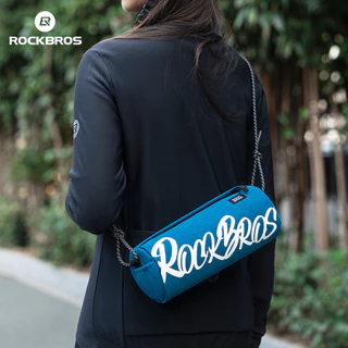 【TH Delivery】Rockbros กระเป๋าหน้าจักรยานทรงกระบอก กระเป๋าติดเฟรมจักรยานเสือภูเขา เสือหมอบ จักรยานพับได้ กระเป๋าติดแฮนด์ อุปกรณ์