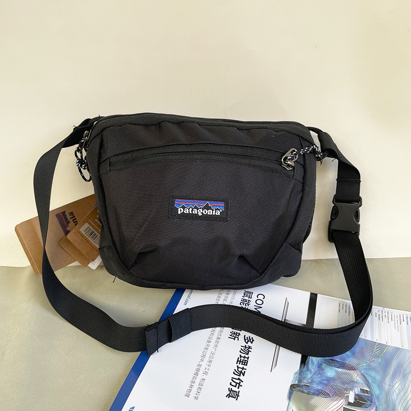 Patagonia กระเป๋าคาดเอวขนาดใหญ่ความจุ Multi-Pocket Water-Repellent กระเป๋าคาดหน้าอกผู้ชายกระเป๋า Messenger