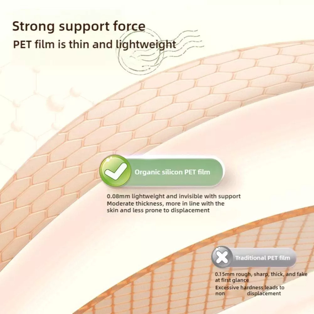 GECOMO สติกเกอร์ติดตาสองชั้น มองไม่เห็น ติดทน ไร้รอย ที่ติดตา 2 ชั้น ชนิดตาข่าย กล่องกลม (กล่องละ 120 แผ่น) - รูปที่ 3