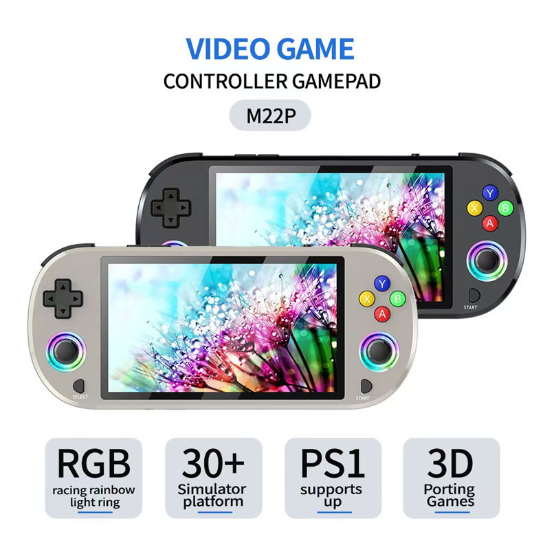 2025 M22 Pro Gaming Player 5 นิ้วหน้าจอ IPS 64G แบบพกพา Retro คอนโซลเกมมือถือพร้อมคอนโทรลเลอร์สําหรั