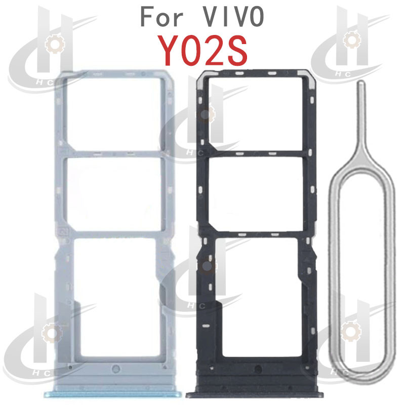 สําหรับ VIVO Y02S ถาดซิมการ์ดผู้ถือช่องใส่การ์ด Reader SD Slot อะแดปเตอร์อะไหล่