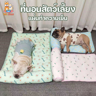 ที่นอนสัตว์เลี้ยง แผ่นทำความเย็น แผ่นทำความเย็น เย็นสบาย มีเ…