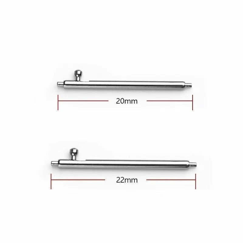 สลักสแตนเลสหนา1.8mmแบบสากลสำหรับสายนาฬิกามีขนาด20/22mm