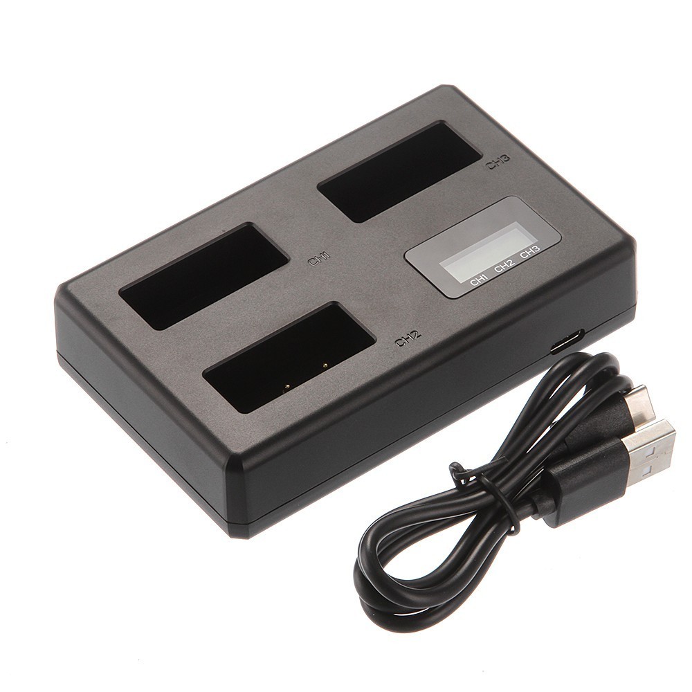 แท่นชาร์จ แบตเตอรี่ PANASONIC FZ100 LCD DIGITAL TRIPLE CHARGER สำหรับ Panasonic Lumix DMC-FZ40 FZ45 