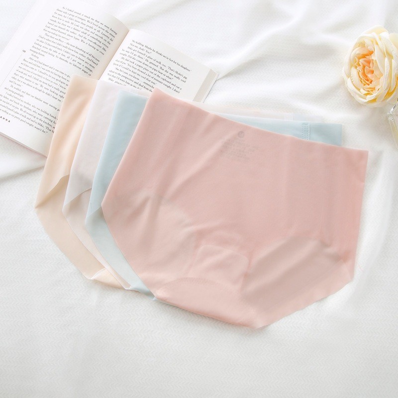 สินค้าพร้อมส่งจากไทย💥Lookmebra_Shop💥 (N843) กางเกงในไร้ขอบแฟชั่น เป้า 2 ชั้น เนื้อผ้าบางเบาสีหวานน่ารัก - รูปที่ 3