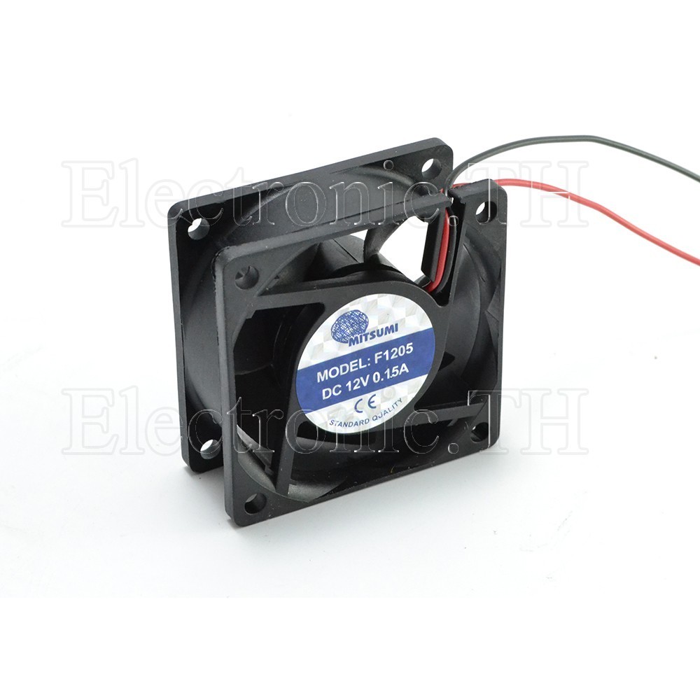 พัดลมระบายอากาศMitsumi F1205 60x60x25mm 12VDC