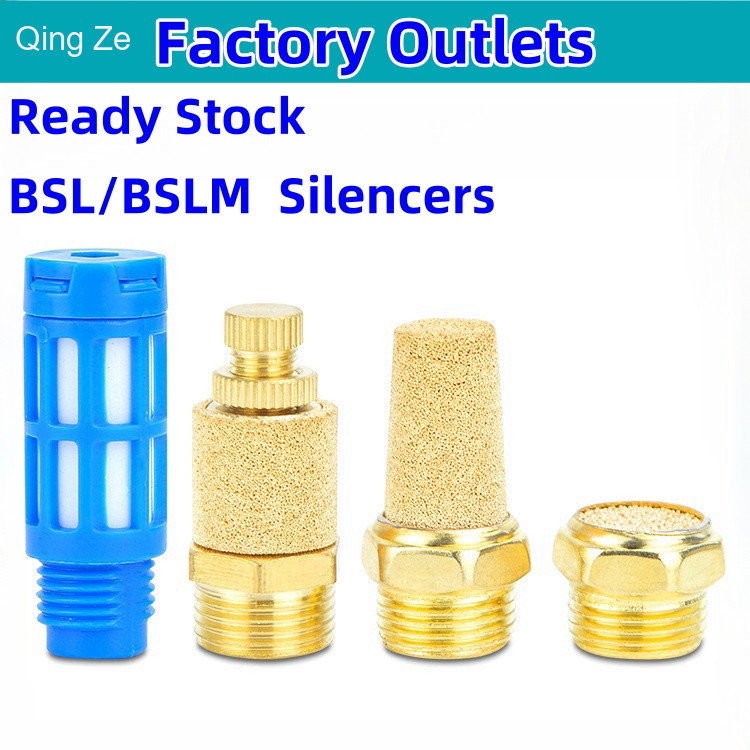 วาล์วโซลินอยด์ ท่อไอเสียนิวเมติก ทองเหลือง 1/8 1/4 3/8 1/2 M5 BSL BSLM