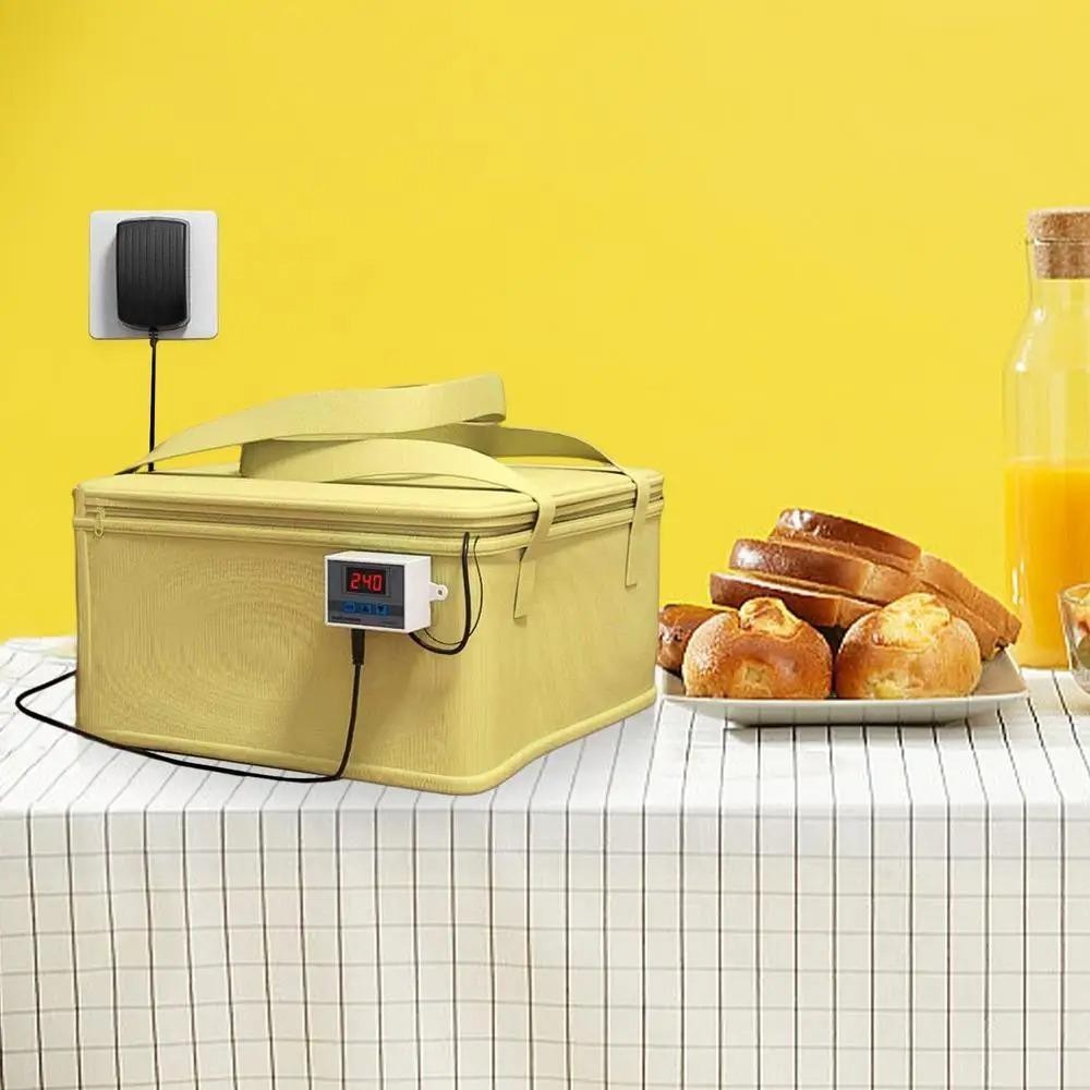 กล่องกันแป้ง จันทรคติ -50-110เซลเซียสตัวกันขนมปังควบคุมอุณหภูมิที่แม่นยําอเนกประสงค์พร้อมแผ่นทําความร้อนตู้หมักแป้งพับได้เพาะพันธุ์ - รูปที่ 5