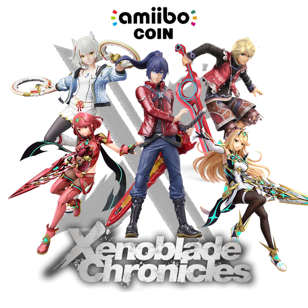 [amiibo Coin] เหรียญ พร้อมส่ง Xenoblade Chronicles Noah / Mio / Shulk / Pyra / Mythra Coin NFC Ninte