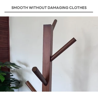 GlobalHouse SAKU ที่แขวนหมวกและเสื้อ รุ่น JMS001-BN ขนาด 45×45×158ซม. สีน้ำตาล สินค้าของแท้คุณภาพดี