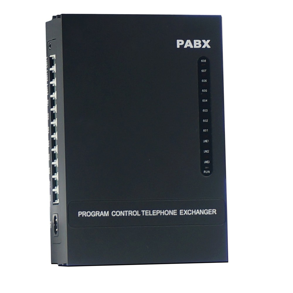 Excellel ระบบแลกเปลี่ยนโทรศัพท์ ขนาดเล็ก PABX Home PBX MD208 2 PSTN 8