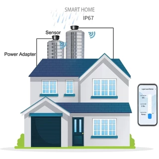 Tuya เซ็นเซอร์วัดระดับน้ำ (Level Sensor) เชื่อมเข้าแอป ดูระดับน้ำได้ผ่านแอป มีทั้ง Wi-Fi หรือ Zigbee