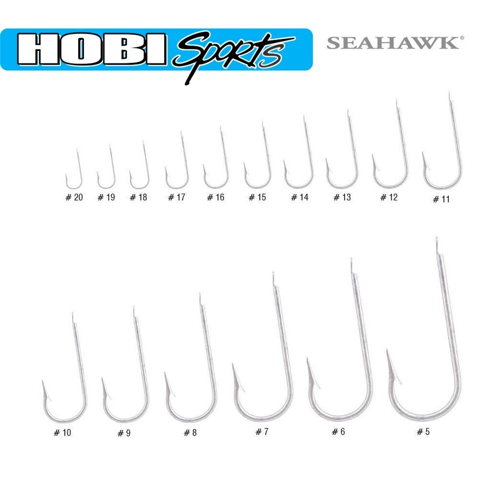 ตะขอ SEAHAWK ((TAJAM❗❗)(( 50 ชิ้น - 100 ชิ้น ))(( SEAHAWK HOOKS BX - 2315F-PS ) ตะขอ